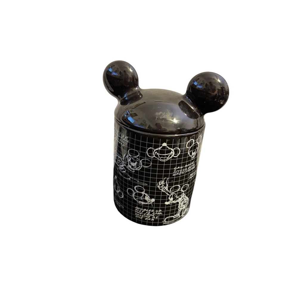 Disney‎ Mickey Mouse Canister Sketch Art Mickey Ears Lid Black OS